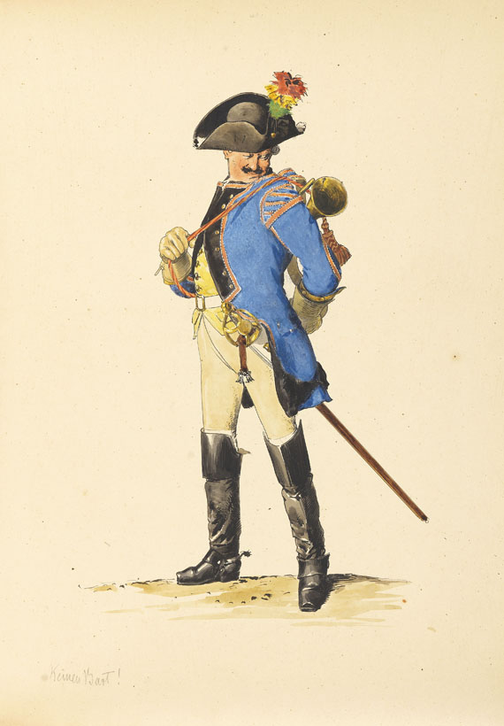 Adolph von Menzel - Armeewerk Friedrichs d. Gr. 6 Bde. (Werner-Exemplar) - Weitere Abbildung