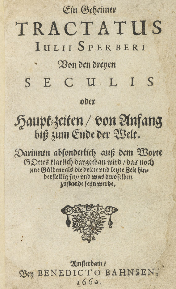 Julius Sperber - Ein geheimer Tractatus