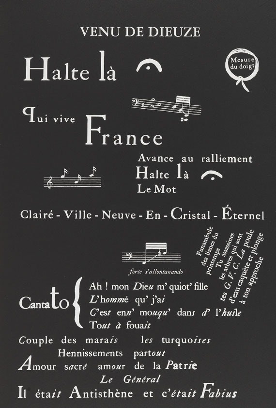 Guillaume Apollinaire - Sept calligrammes. - Weitere Abbildung