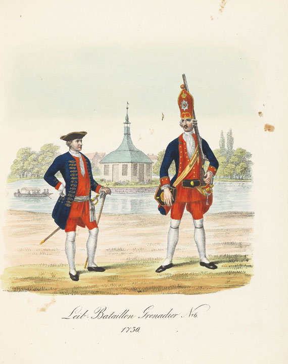   - Die Uniformen der Preußischen Garden 1704-1836. Berlin 1840. - Weitere Abbildung