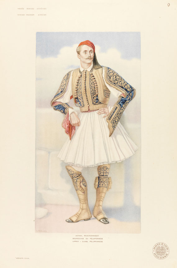   - Musee Benaki: Costumes nationaux helleniques, 2 Bde. - Weitere Abbildung