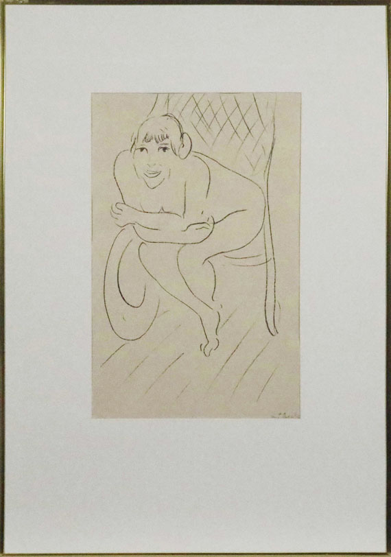 Henri Matisse - Nu au rocking chair - Rahmenbild