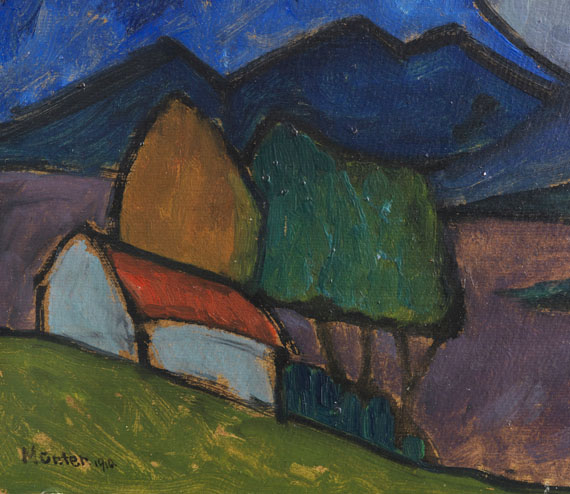 Gabriele Münter - Berglandschaft mit Haus - Weitere Abbildung