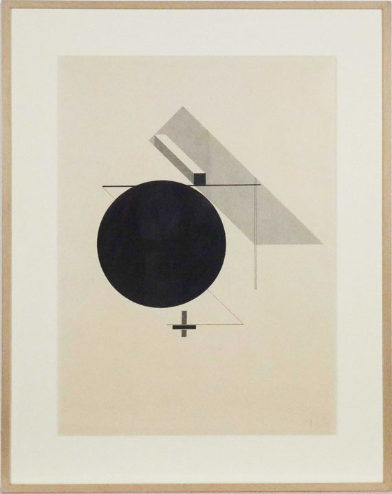 El Lissitzky - Proun IV - Blatt  4 der I. Kestnermappe, Proun - Rahmenbild