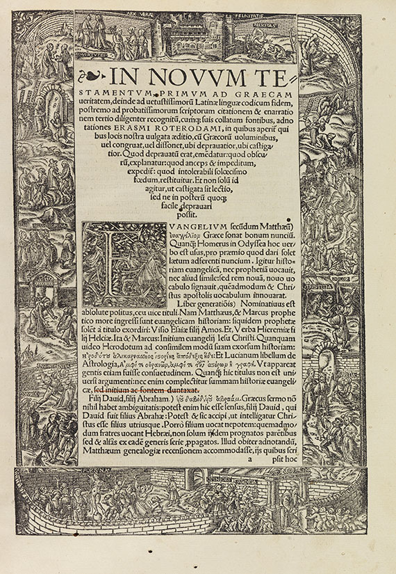 Desiderius Erasmus von Rotterdam - In Novum Testamentum ab eodem tertio recognitum, annotationes. 1522