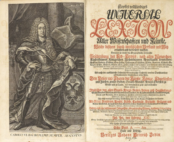 Johann Heinrich Zedler - Universal Lexicon. 19 Bde.