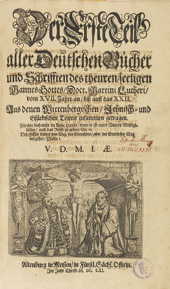 Martin Luther - Deutsche Schriften. 10 Bde. in 7.