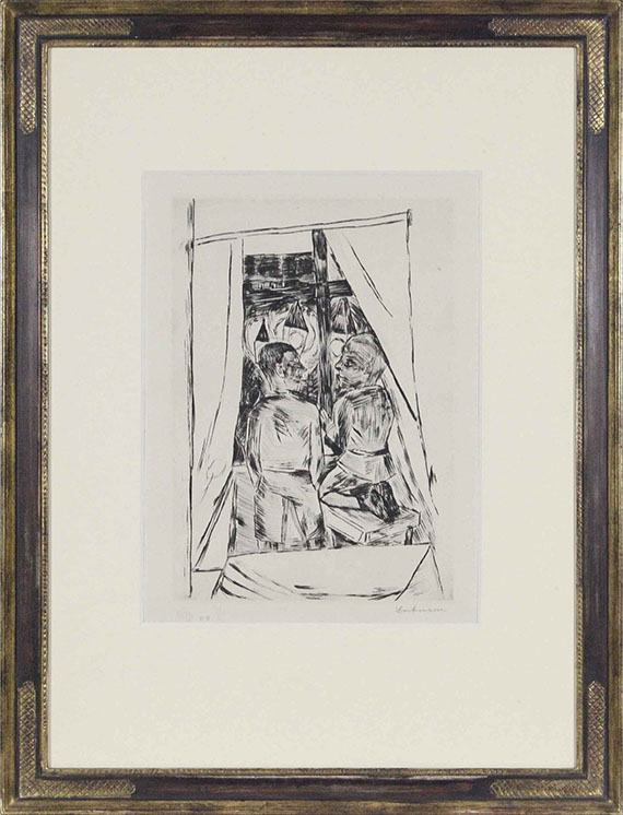 Max Beckmann - Kinder am Fenster - Rahmenbild
