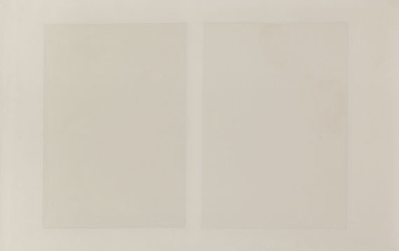 Ulrich Erben - Ohne Titel (Zwei weiße Quadrate)