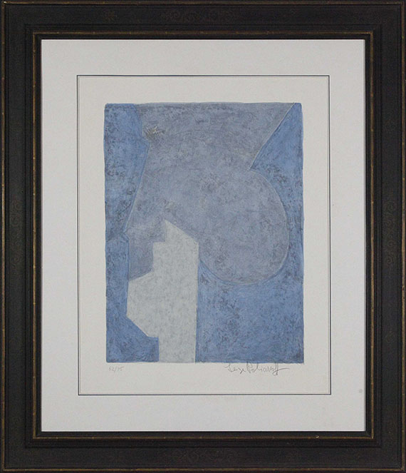 Serge Poliakoff - Composition bleue - Rahmenbild