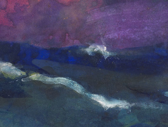 Emil Nolde - Hohe See unter violettem Himmel - Weitere Abbildung