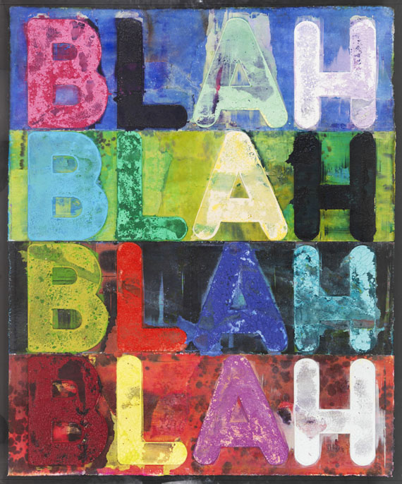 Mel Bochner - Blah, Blah, Blah - Rahmenbild