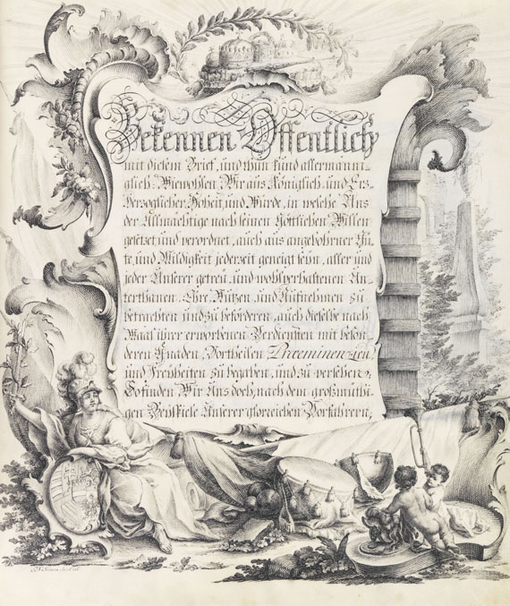  Maria Theresia - Adelsbrief auf Pergament - Weitere Abbildung