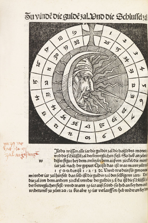 Johannes Regiomontanus - Kalendarius teütsch - Weitere Abbildung