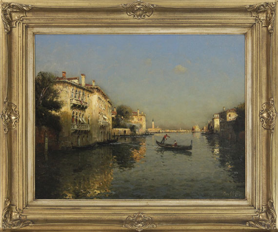 Antoine Bouvard d. Ä. - Canal Grande - Rahmenbild