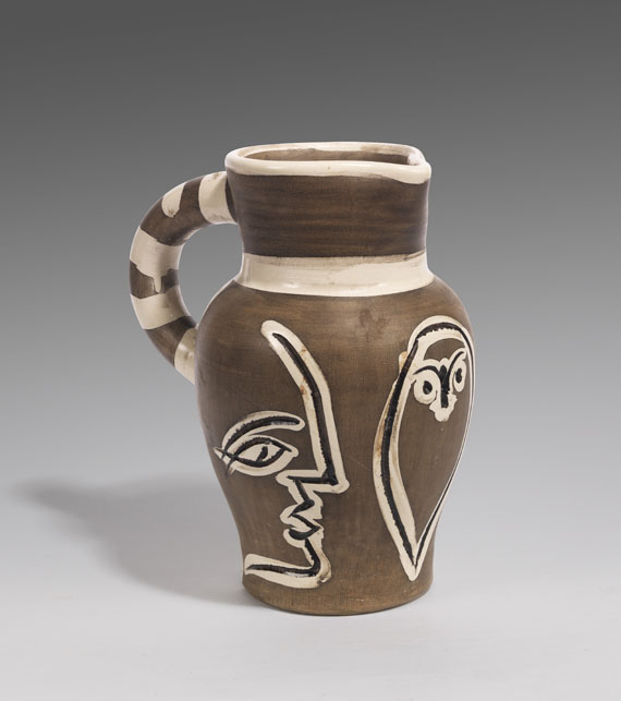 Pablo Picasso - Grey engraved pitcher - Weitere Abbildung