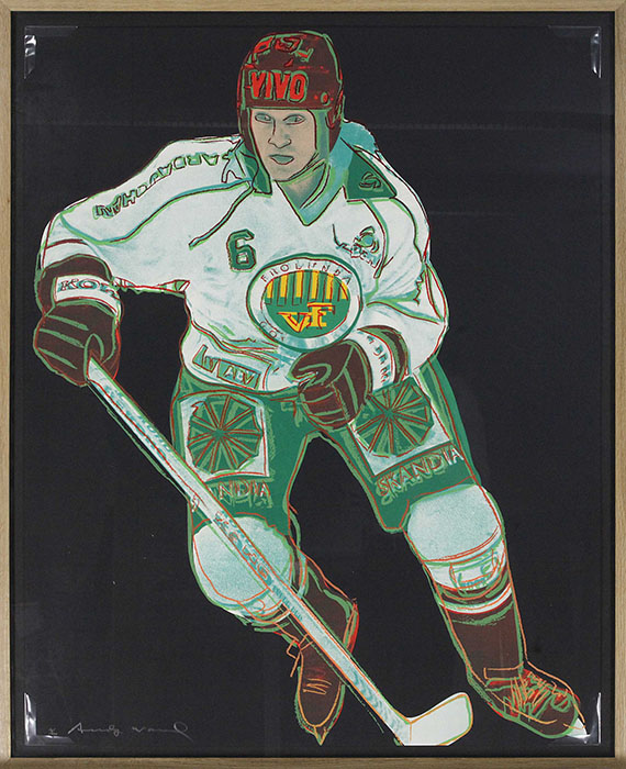 Andy Warhol - Frolunda Hockeyplayer - Rahmenbild