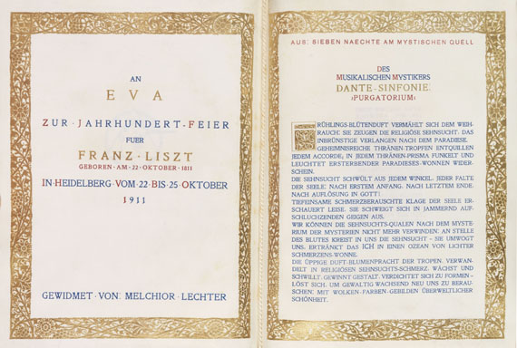 Melchior Lechter - An Eva zur Jahrhundertfeier für Franz Liszt
