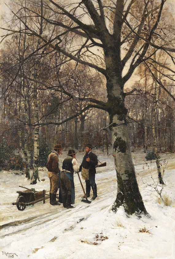 Friedrich Kallmorgen - Wald im Winter