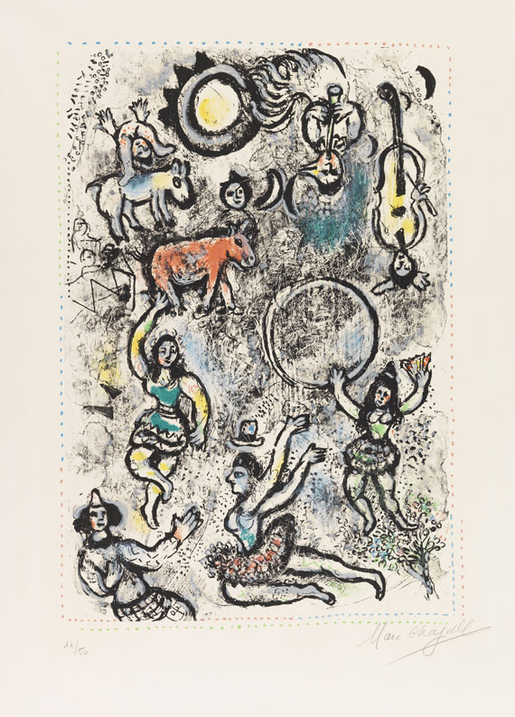 Marc Chagall - Les Saltimbanques (Die Gaukler)