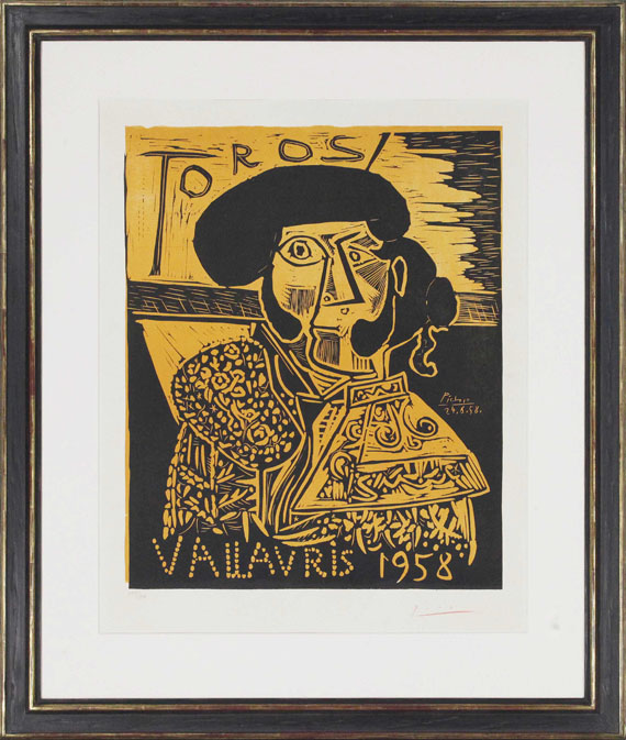 Pablo Picasso - Toros Vallauris 1958 - Rahmenbild