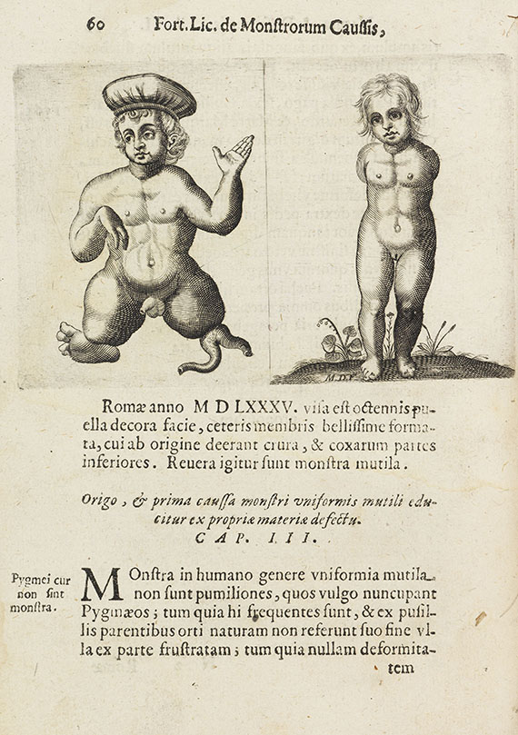 Fortunio Licetus - De monstrorum natura caussis - Weitere Abbildung