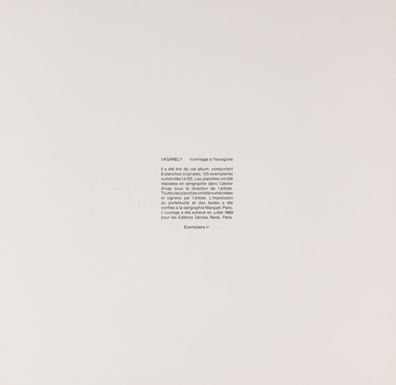 Victor Vasarely - Hommage a l’Hexagone - Weitere Abbildung
