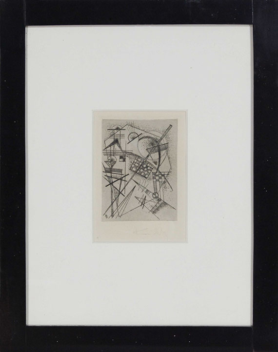 Wassily Kandinsky - Radierung für die "Deutsche Kunstgemeinschaft" - Rahmenbild