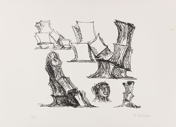 Konvolut - 17 Arbeiten aus Hommage à Picasso