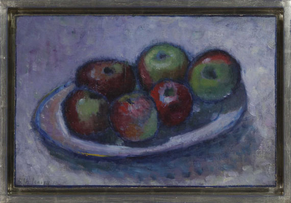 Alexej von Jawlensky - Teller mit Äpfeln (Äpfelstillleben) - Rahmenbild