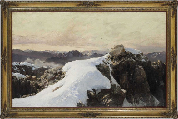 Edward Theodore Compton - Morgen auf Bergeshöhe - Rahmenbild