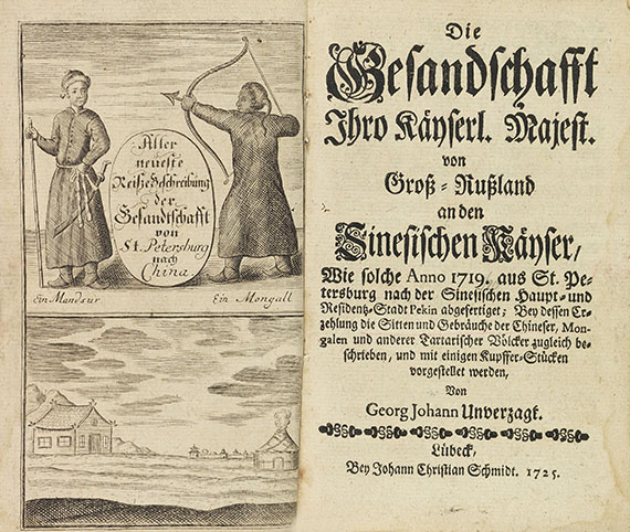 Georg Johann Unverzagt - Gesandschafft .... von Groß-Rußland an den Sinesischen Kayser - Weitere Abbildung