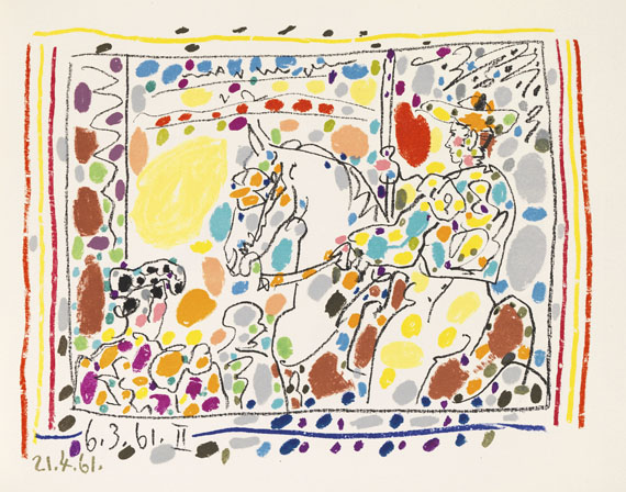 Pablo Picasso - A los toros. 1954. Dabei: B. Kochno, Le Ballett