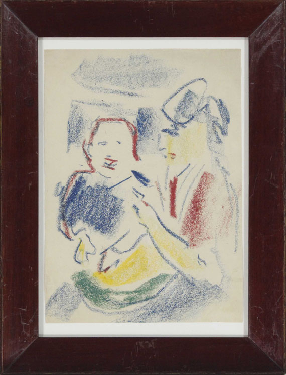 Ernst Ludwig Kirchner - Frau mit Kind - Rahmenbild