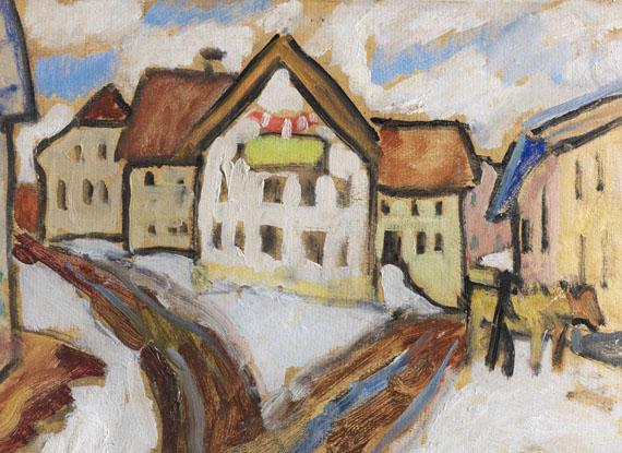 Gabriele Münter - Tauwetter im Dorf (Murnau) - Weitere Abbildung