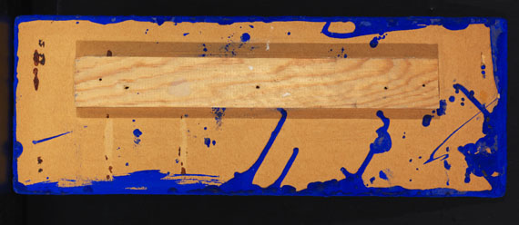 Yves Klein - Monochrome bleu sans titre (IKB 316) - Rückseite