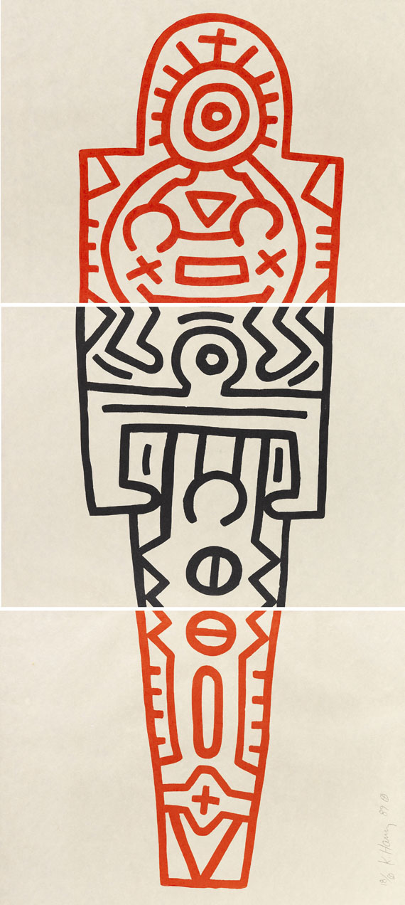 Keith Haring - Totem (3-teilig)
