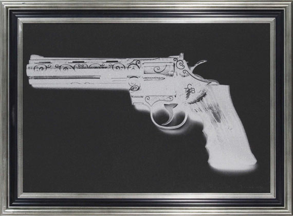 Russell Young - Elvis TCB Gun - Rahmenbild