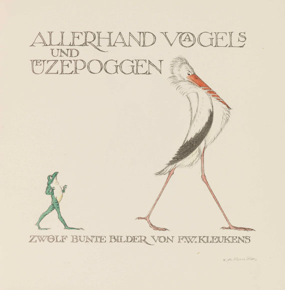 Friedrich Wilhelm Kleukens - Allerhand Voagels und Uezepoggen - Weitere Abbildung