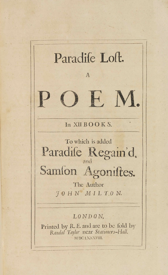 John Milton - Paradise lost