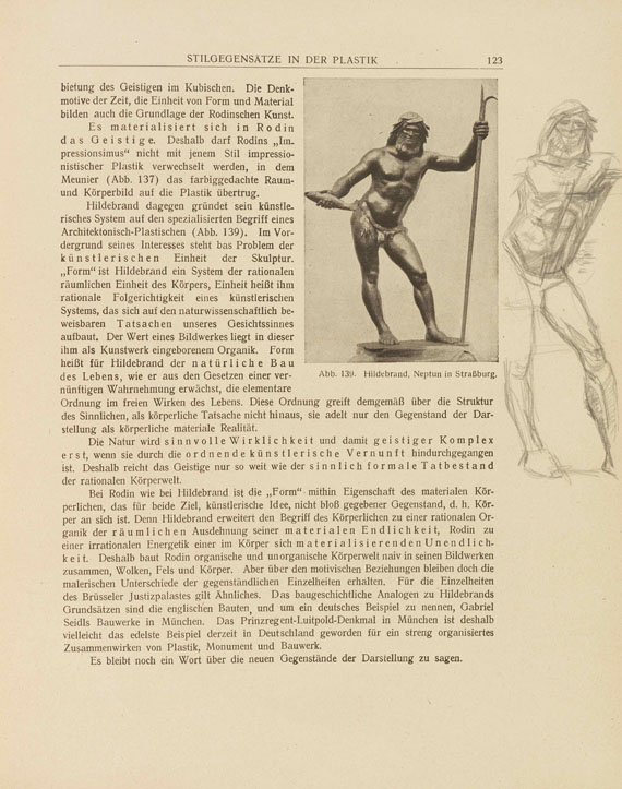 Alberto Giacometti - F. Burger, Einführung in die moderne Kunst. Mit 4 Bleistiftzeichnungen. - Weitere Abbildung