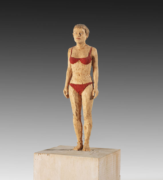 Stephan Balkenhol - Frau in rotem Bikini - Weitere Abbildung