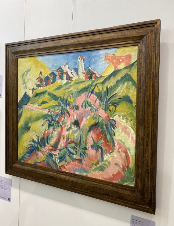 Ernst Ludwig Kirchner - Bergdorf mit rosa Kuh - Weitere Abbildung