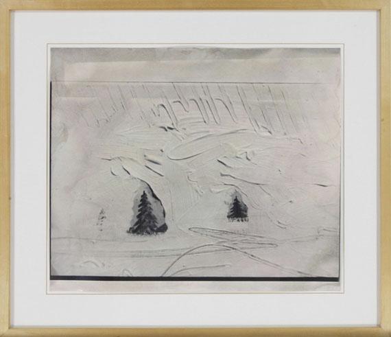 Sigmar Polke - Übermalung eines Bildes Winterlandschaft - Rahmenbild