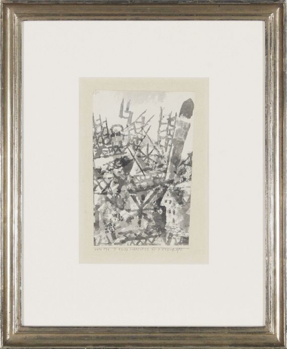 Paul Klee - Der Krieg schreitet über eine Ortschaft - Rahmenbild