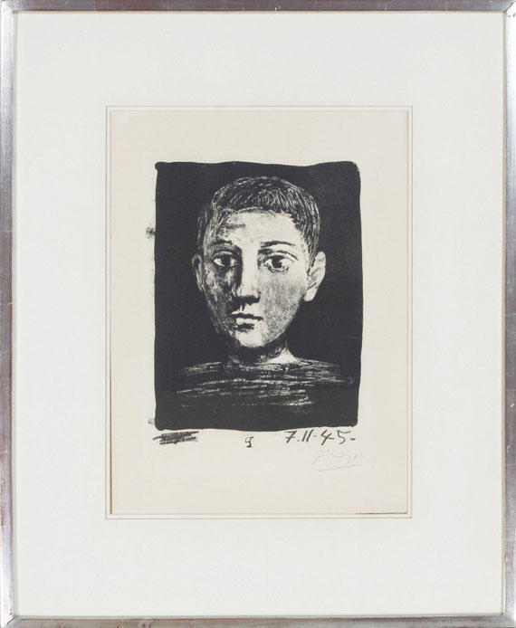 Pablo Picasso - Tête de Jeune Garçon - Rahmenbild