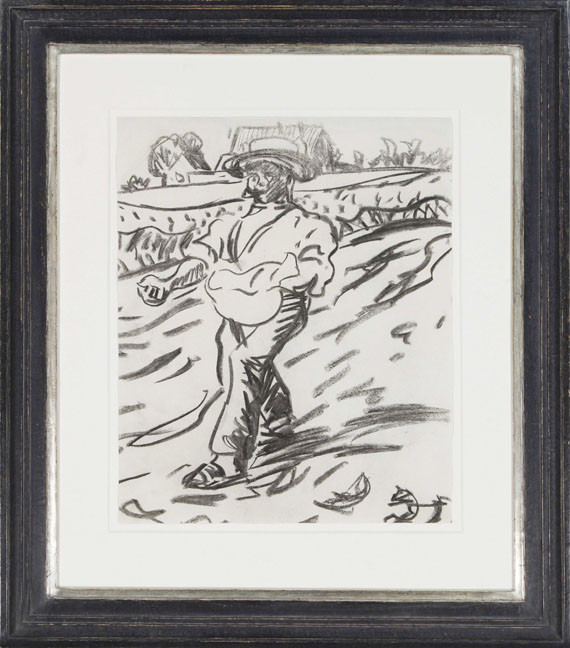 Ernst Ludwig Kirchner - Der Sämann (Säender Bauer) - Rahmenbild