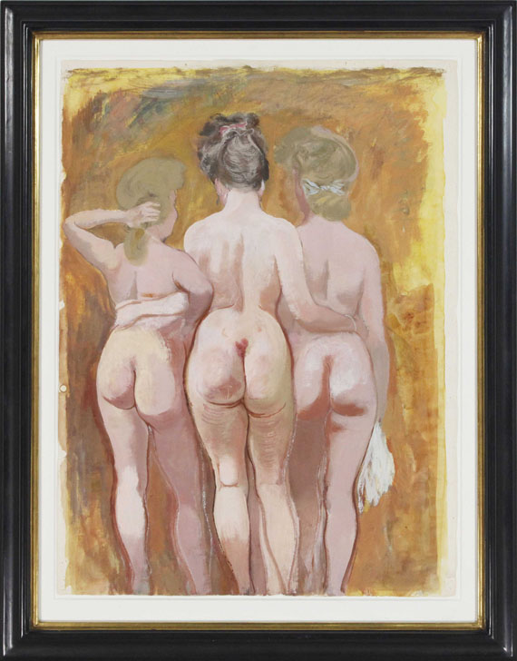 George Grosz - Three Female Nudes - Rahmenbild