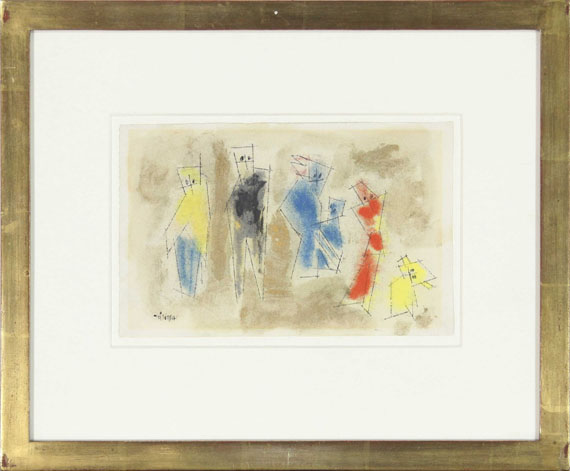 Lyonel Feininger - Untitled (Six Figures) - Rahmenbild