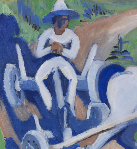 Ernst Ludwig Kirchner - Bauernwagen mit Pferd - Weitere Abbildung
